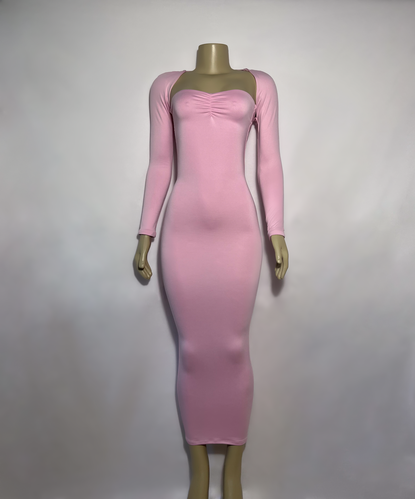 Strapless Dress W/Bolero Long Sleeve